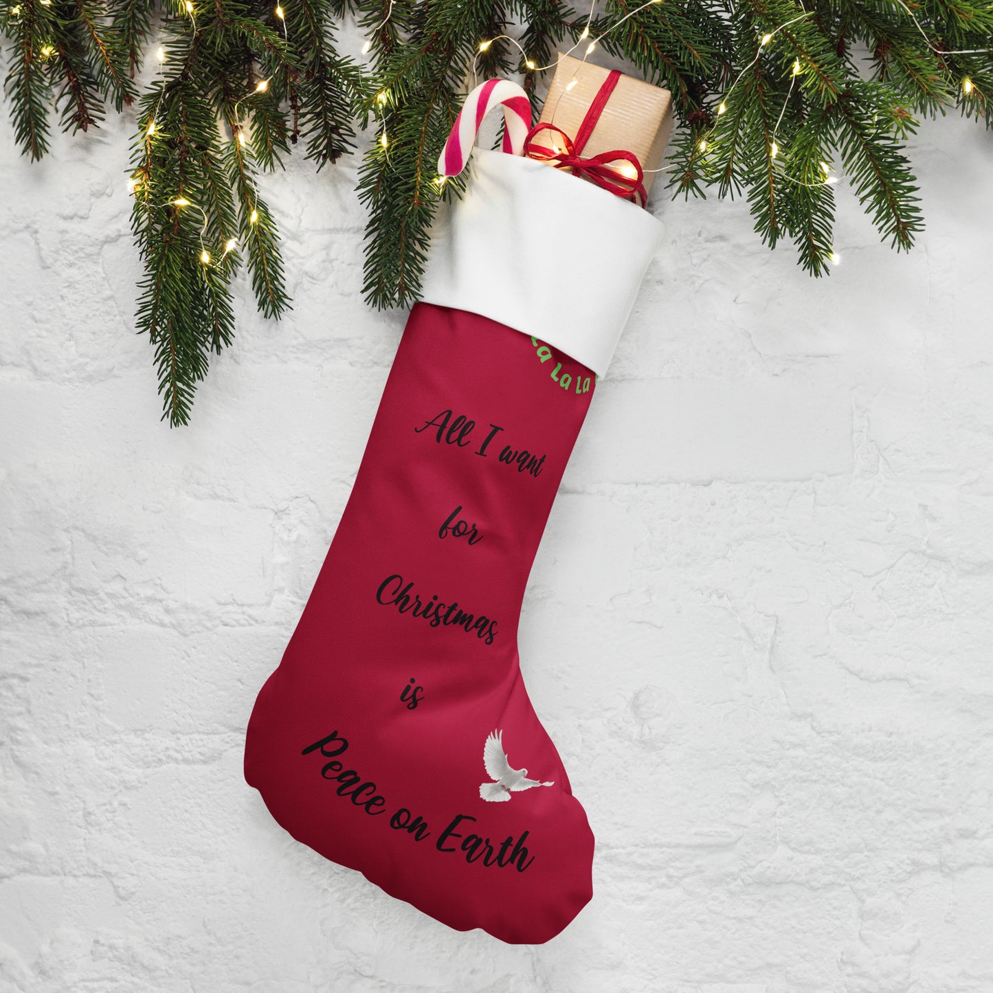 Christmas stocking - World Peace