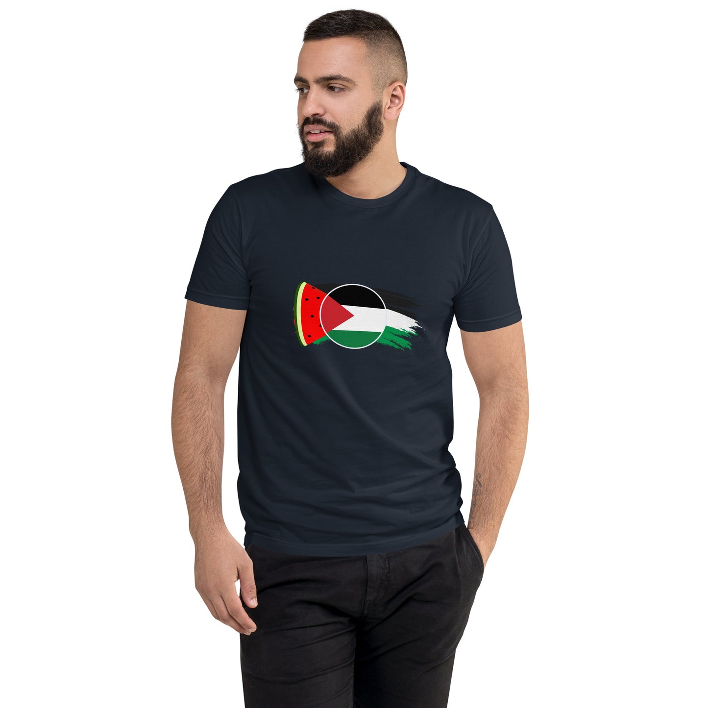 Freedom and Peace for Palestine - Short Sleeve Muscle T-shirt