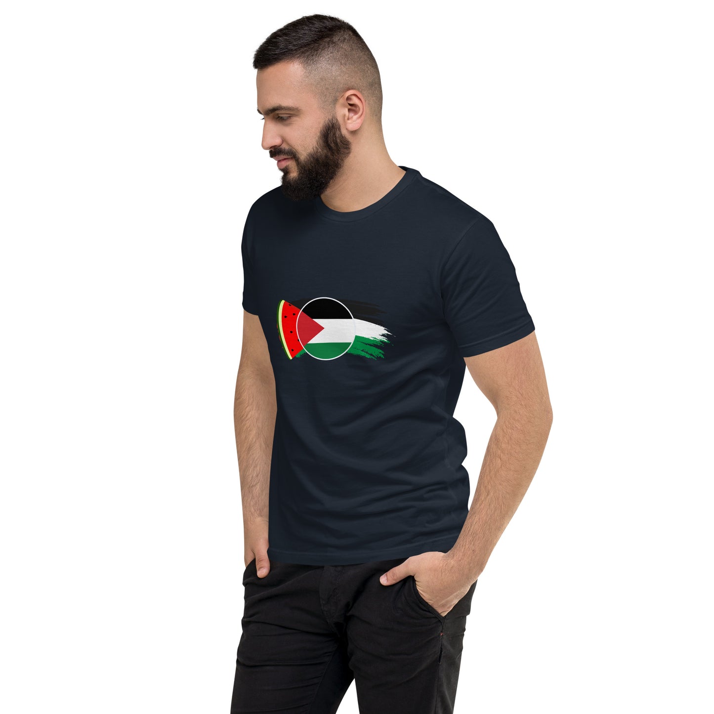 Freedom and Peace for Palestine - Short Sleeve Muscle T-shirt