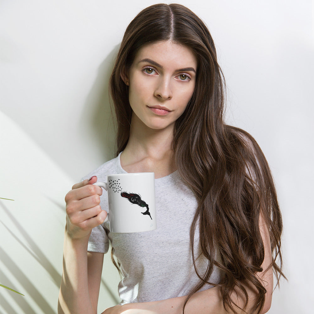 Woman Life Freedom, Zan Zendegi Azadi - White glossy mug