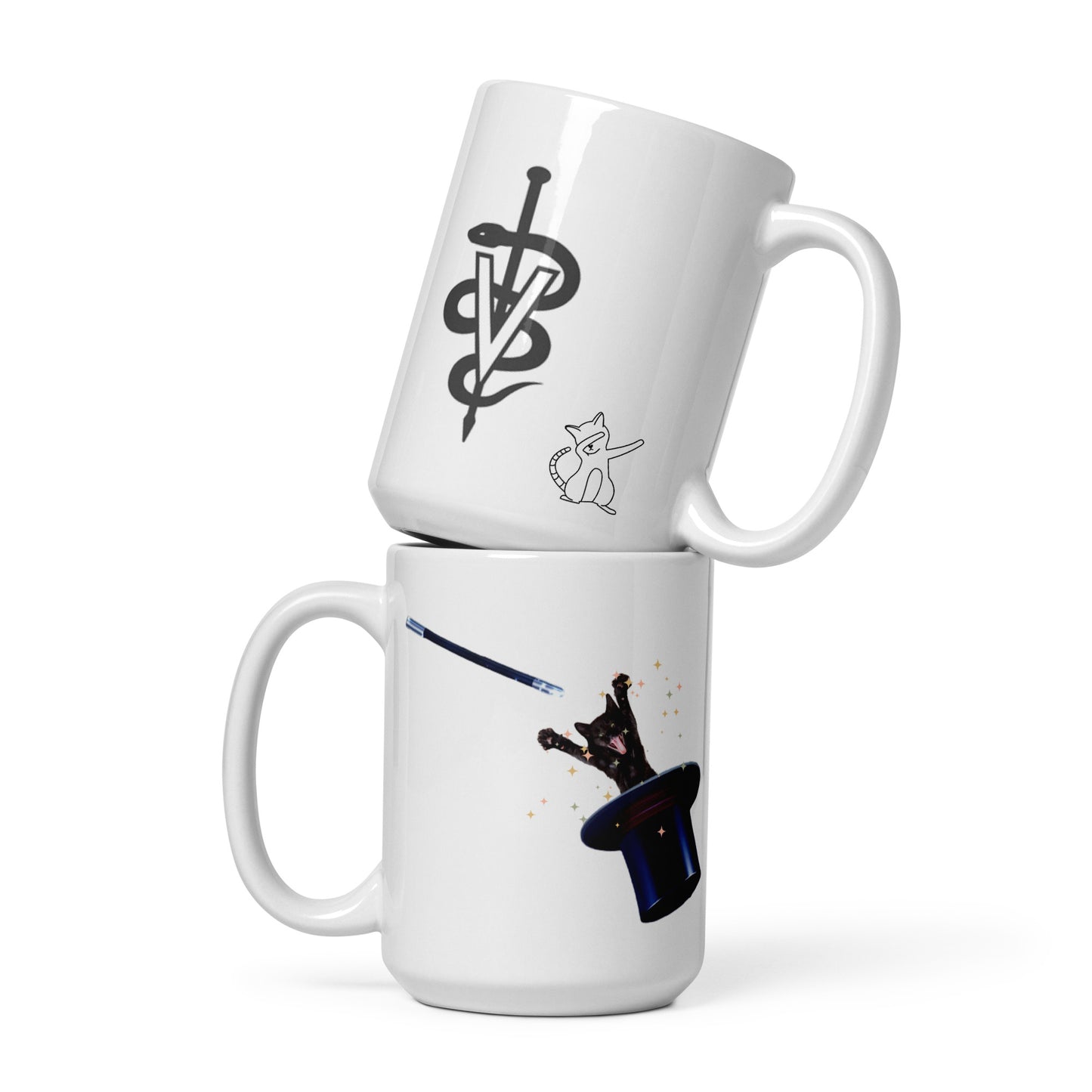 Kitty Magic, Vet med - White glossy mug