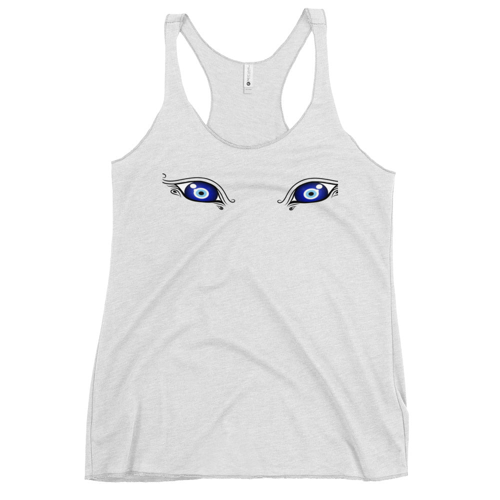 My (Evil) Eyes are up here - Women's Racerback Tank