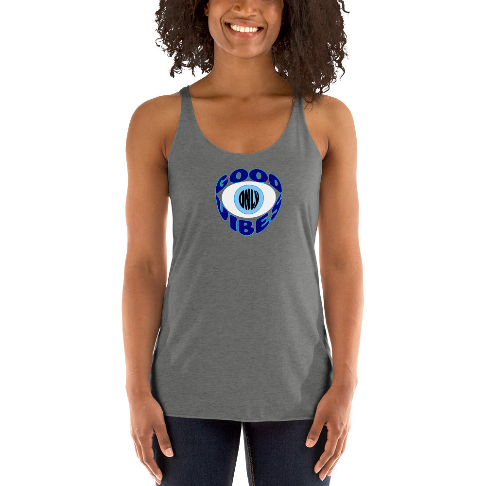 Good Vibes Only, Evil Eye - Women's Racerback Tank