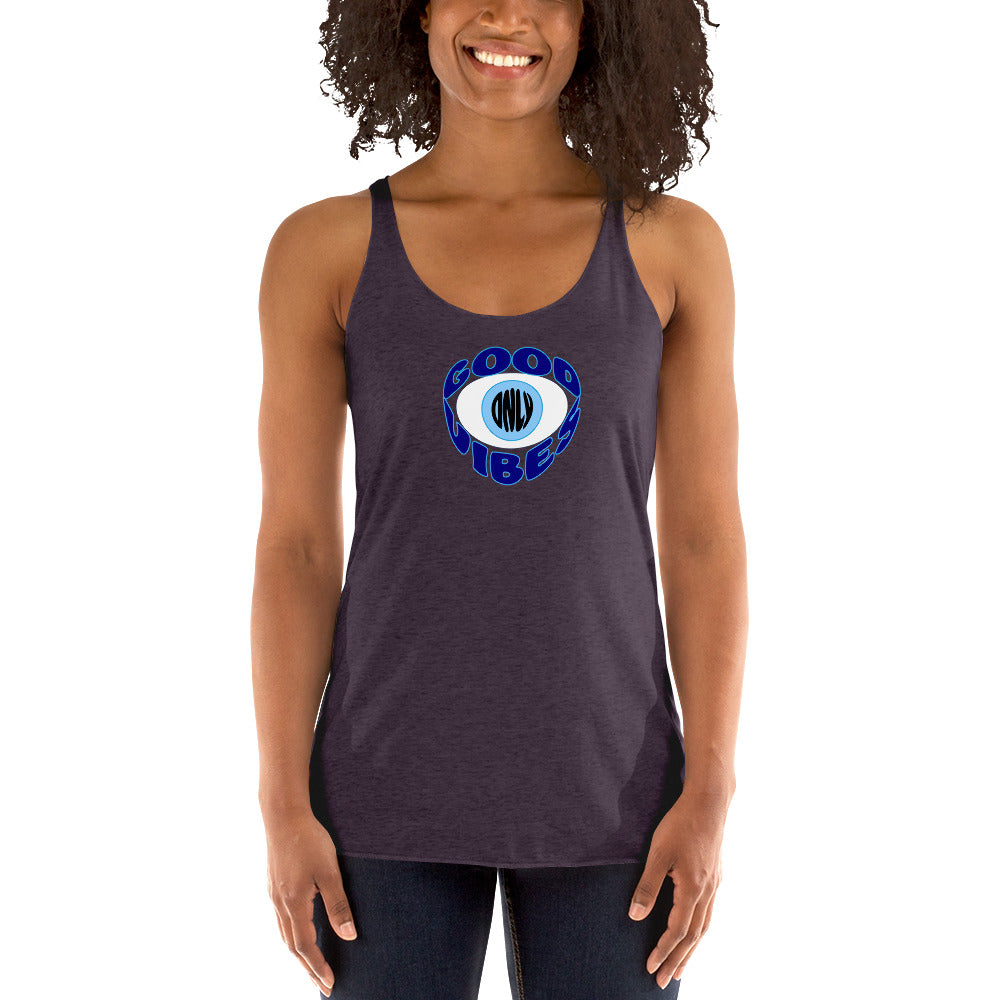 Good Vibes Only, Evil Eye - Women's Racerback Tank