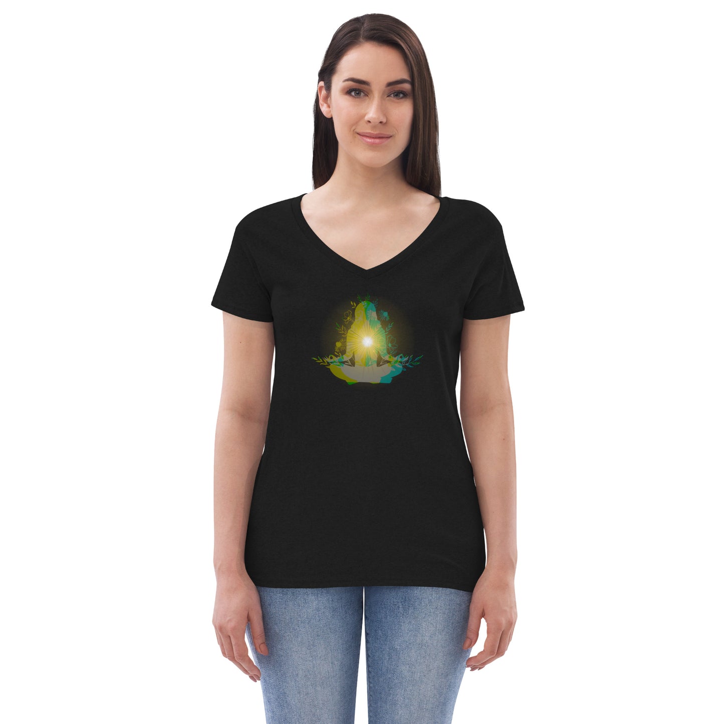 Peace and Harmony - Women’s recycled v-neck t-shirt