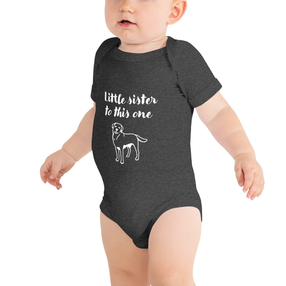 Little sister to this one - Baby short sleeve one piece