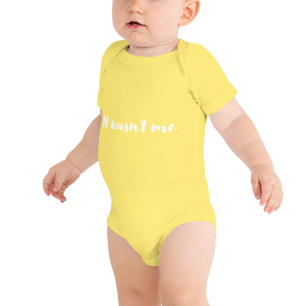 It wasn't me, ok maybe it was - Baby short sleeve one piece