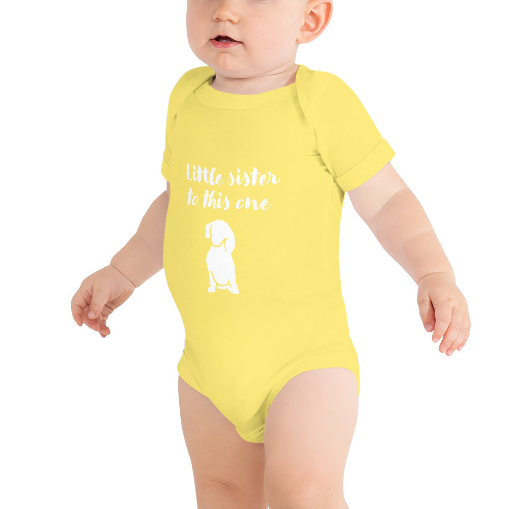 Little sister to this one - Baby short sleeve one piece