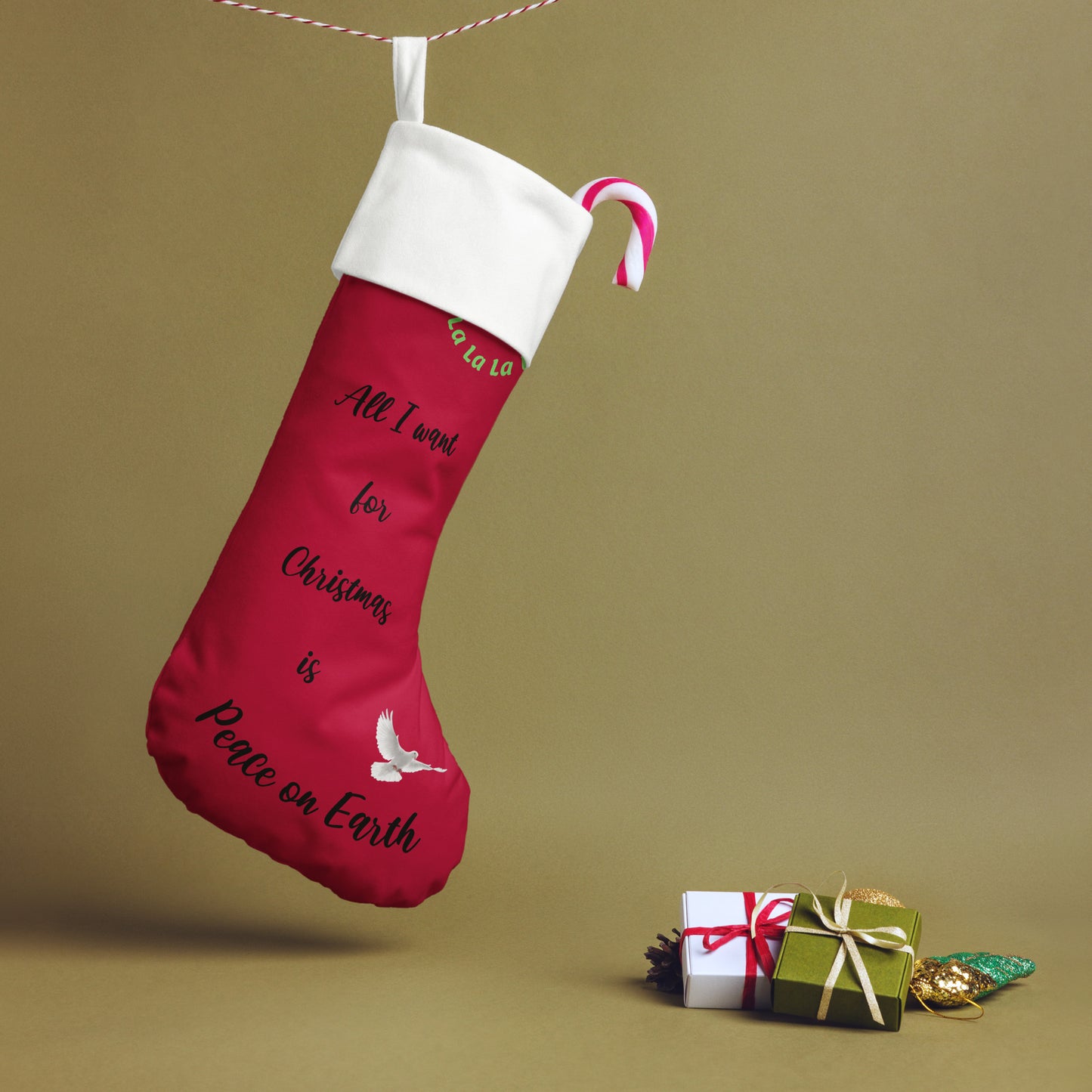 Christmas stocking - World Peace