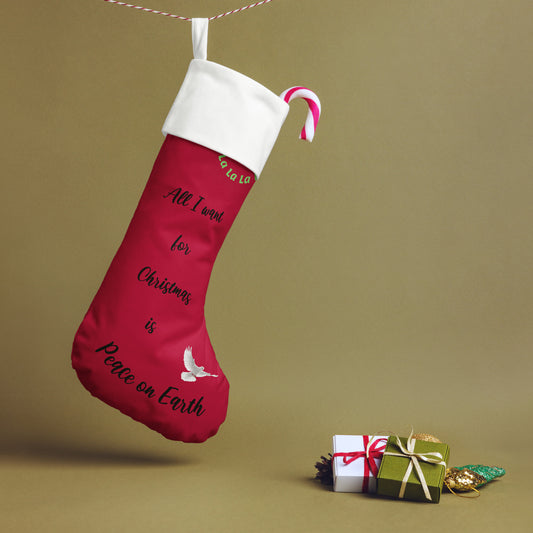 Christmas stocking - World Peace