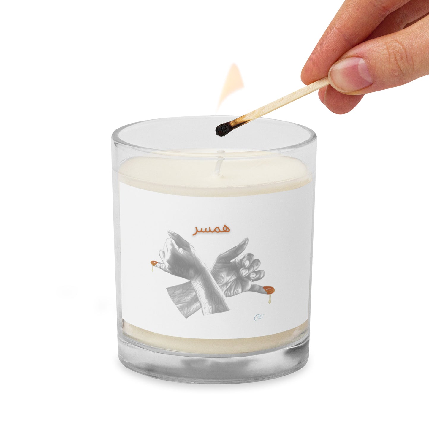 Hamsar - Glass jar soy wax candle