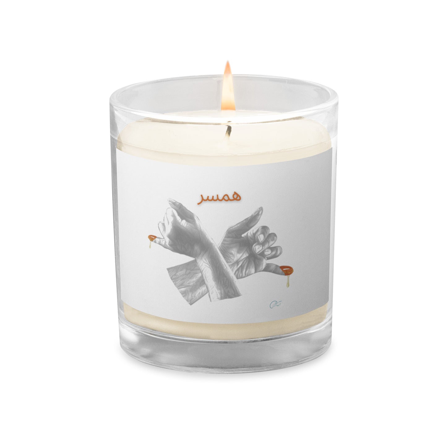 Hamsar - Glass jar soy wax candle