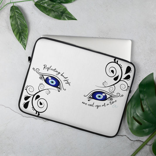 Reflecting Bad Juju, one Evil Eye at a time - Laptop Sleeve