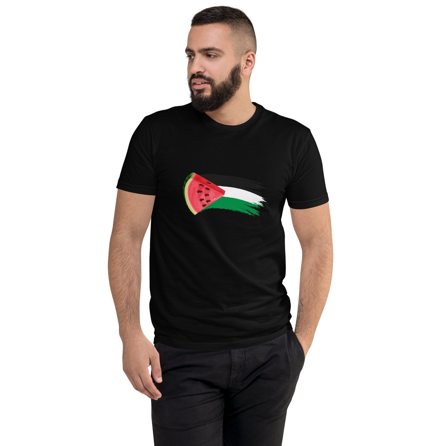 Freedom and Peace for Palestine - Short Sleeve Muscle T-shirt
