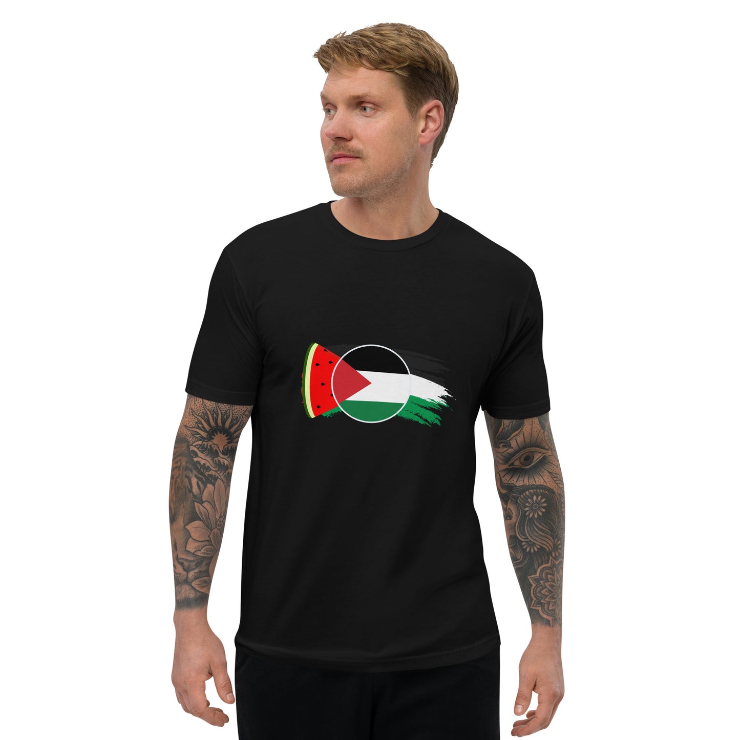 Freedom and Peace for Palestine - Short Sleeve Muscle T-shirt