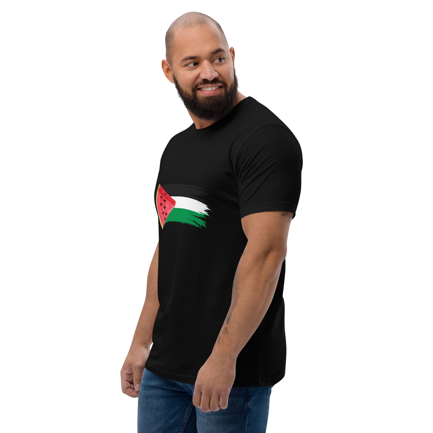 Freedom and Peace for Palestine - Short Sleeve Muscle T-shirt