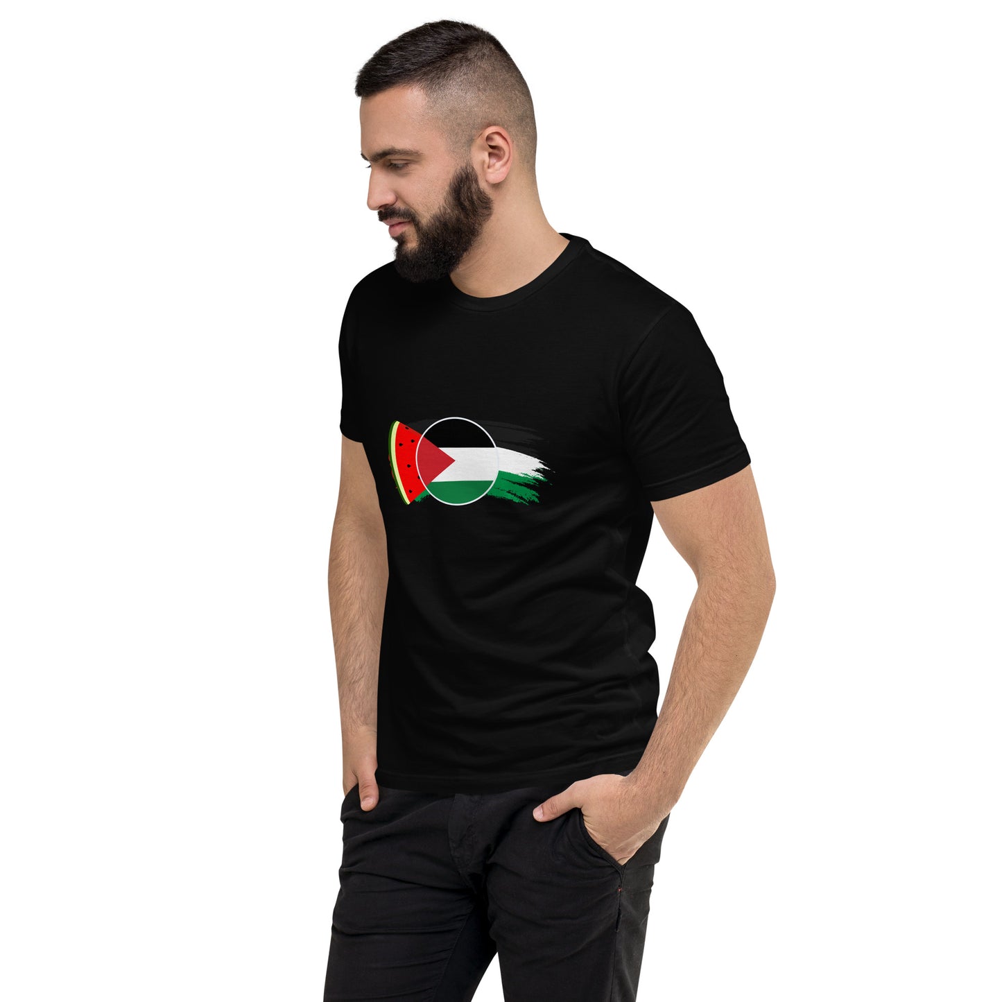 Freedom and Peace for Palestine - Short Sleeve Muscle T-shirt