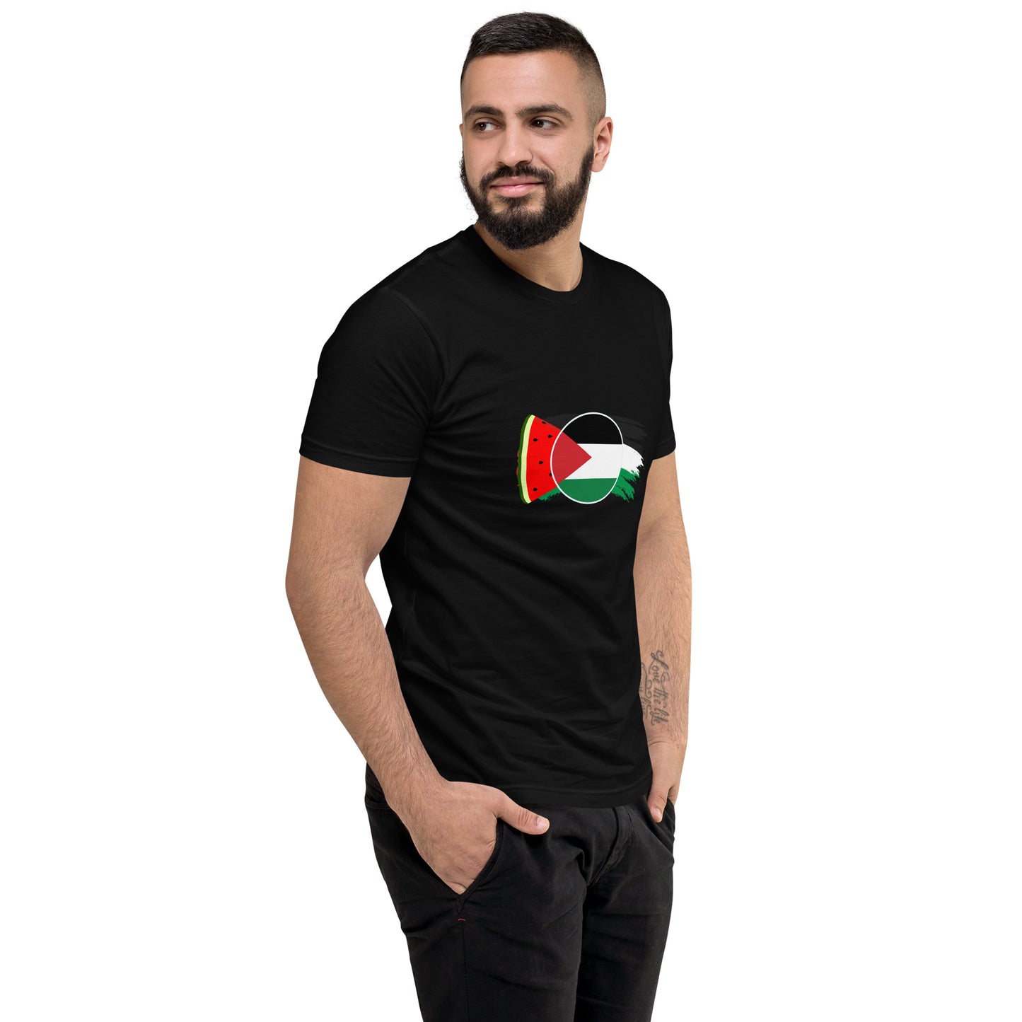 Freedom and Peace for Palestine - Short Sleeve Muscle T-shirt