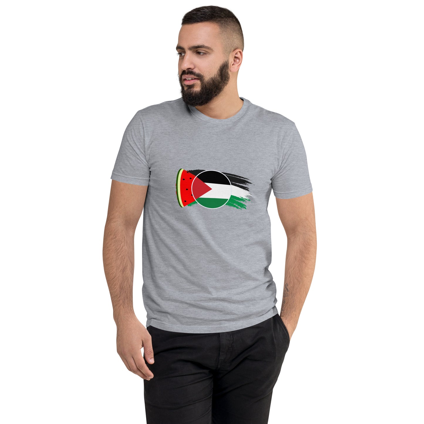 Freedom and Peace for Palestine - Short Sleeve Muscle T-shirt
