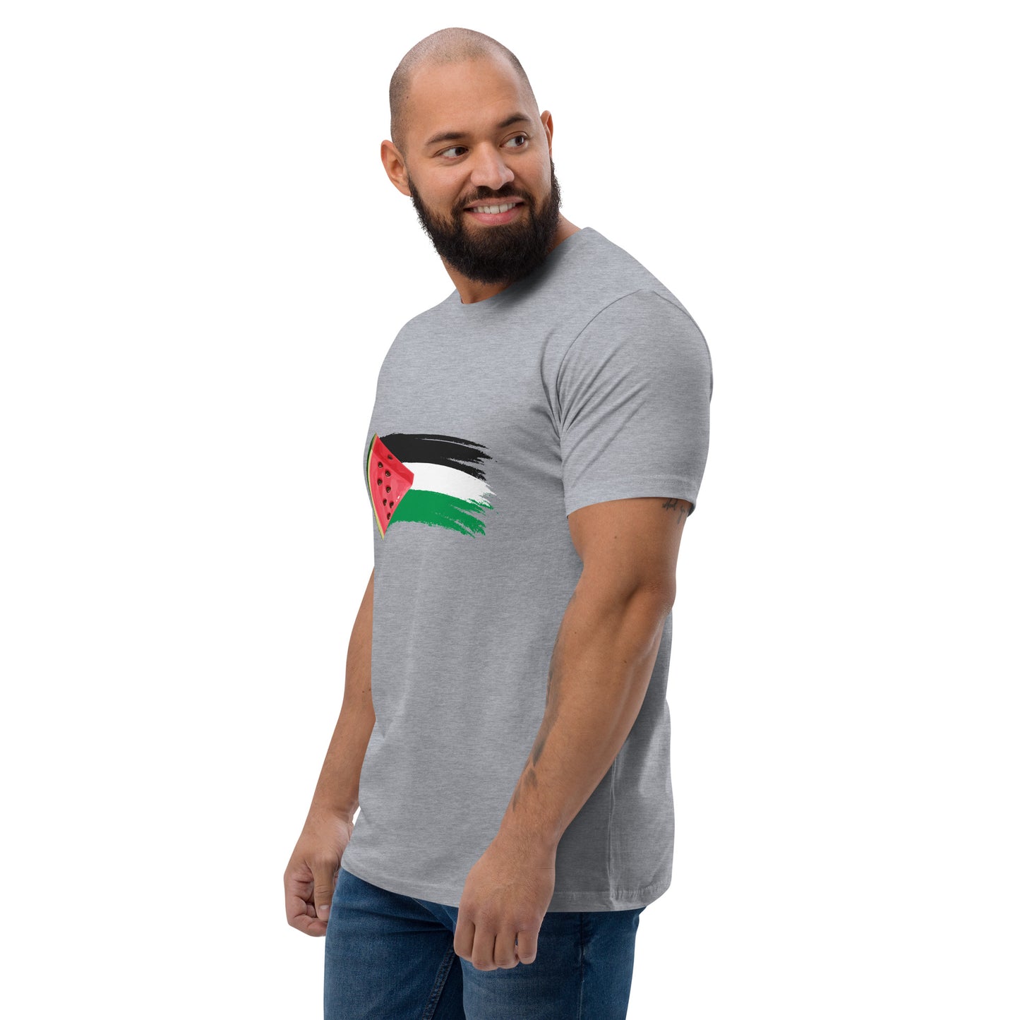 Freedom and Peace for Palestine - Short Sleeve Muscle T-shirt