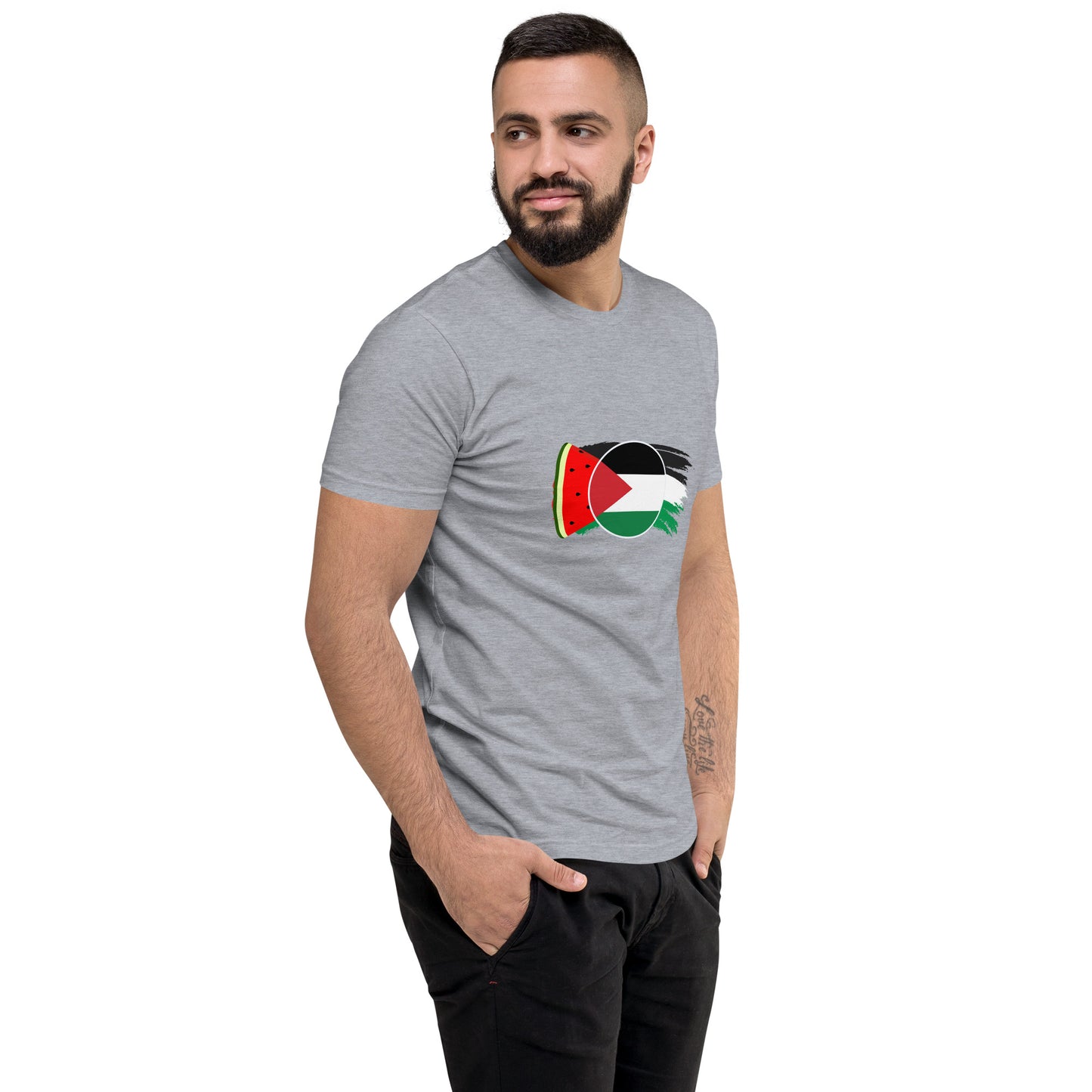 Freedom and Peace for Palestine - Short Sleeve Muscle T-shirt