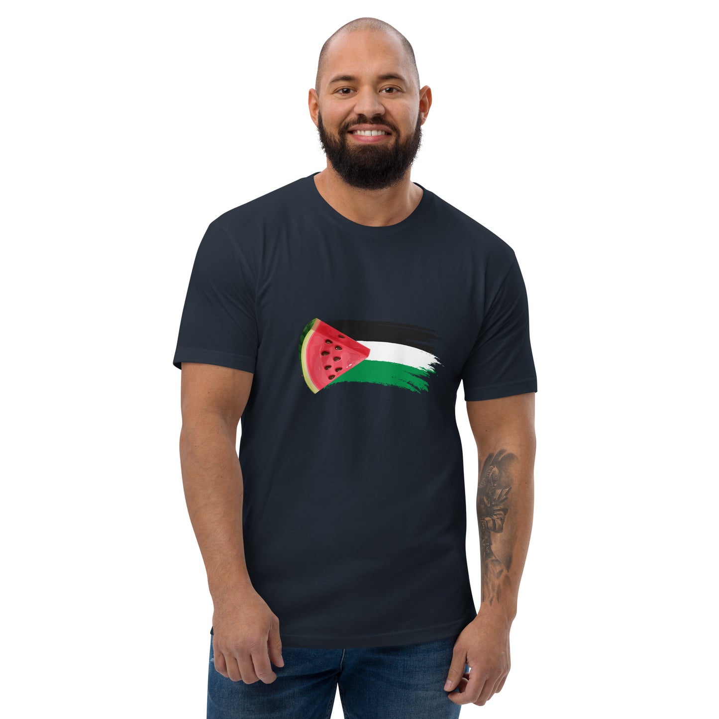 Freedom and Peace for Palestine - Short Sleeve Muscle T-shirt