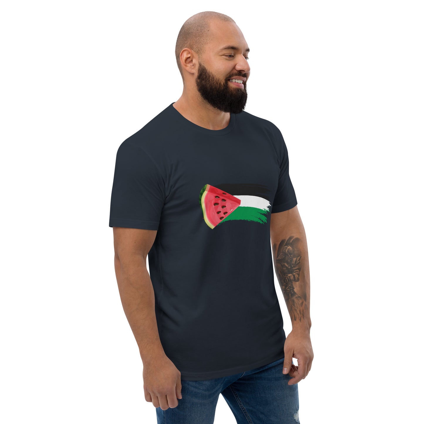 Freedom and Peace for Palestine - Short Sleeve Muscle T-shirt