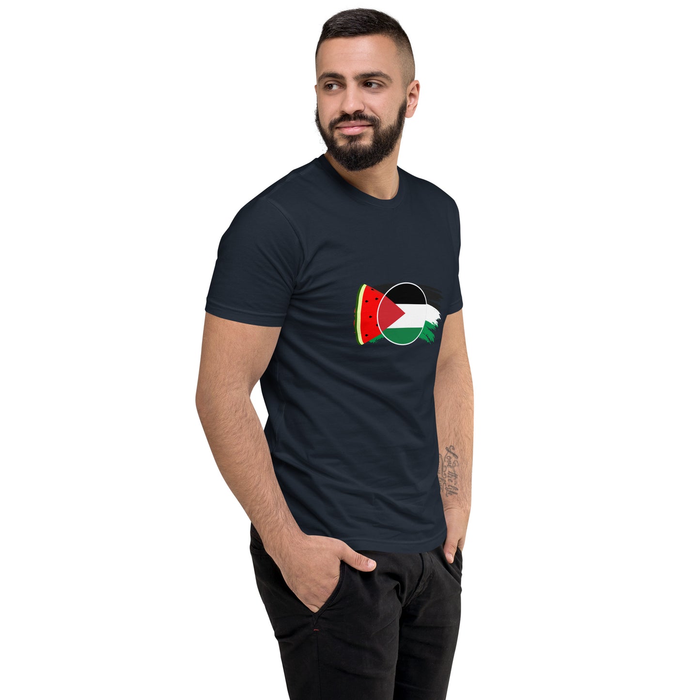 Freedom and Peace for Palestine - Short Sleeve Muscle T-shirt