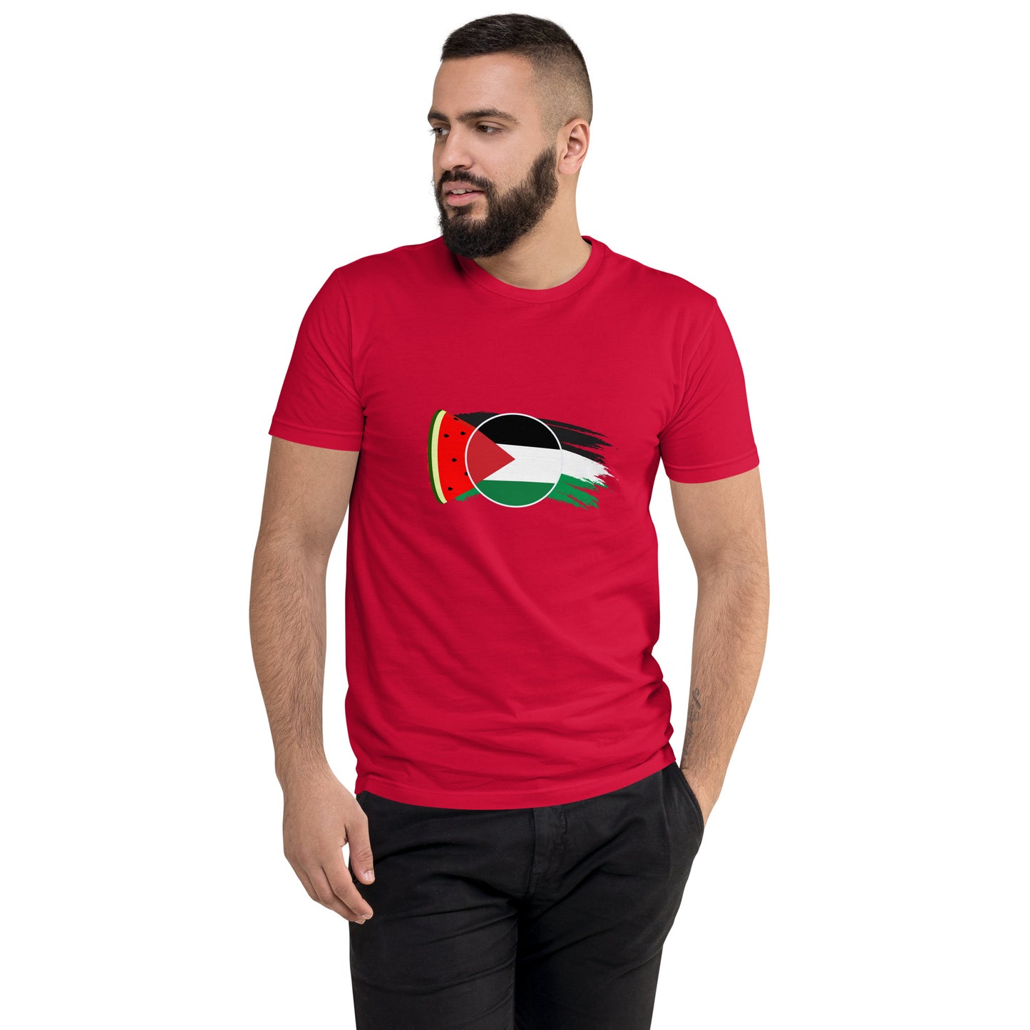 Freedom and Peace for Palestine - Short Sleeve Muscle T-shirt