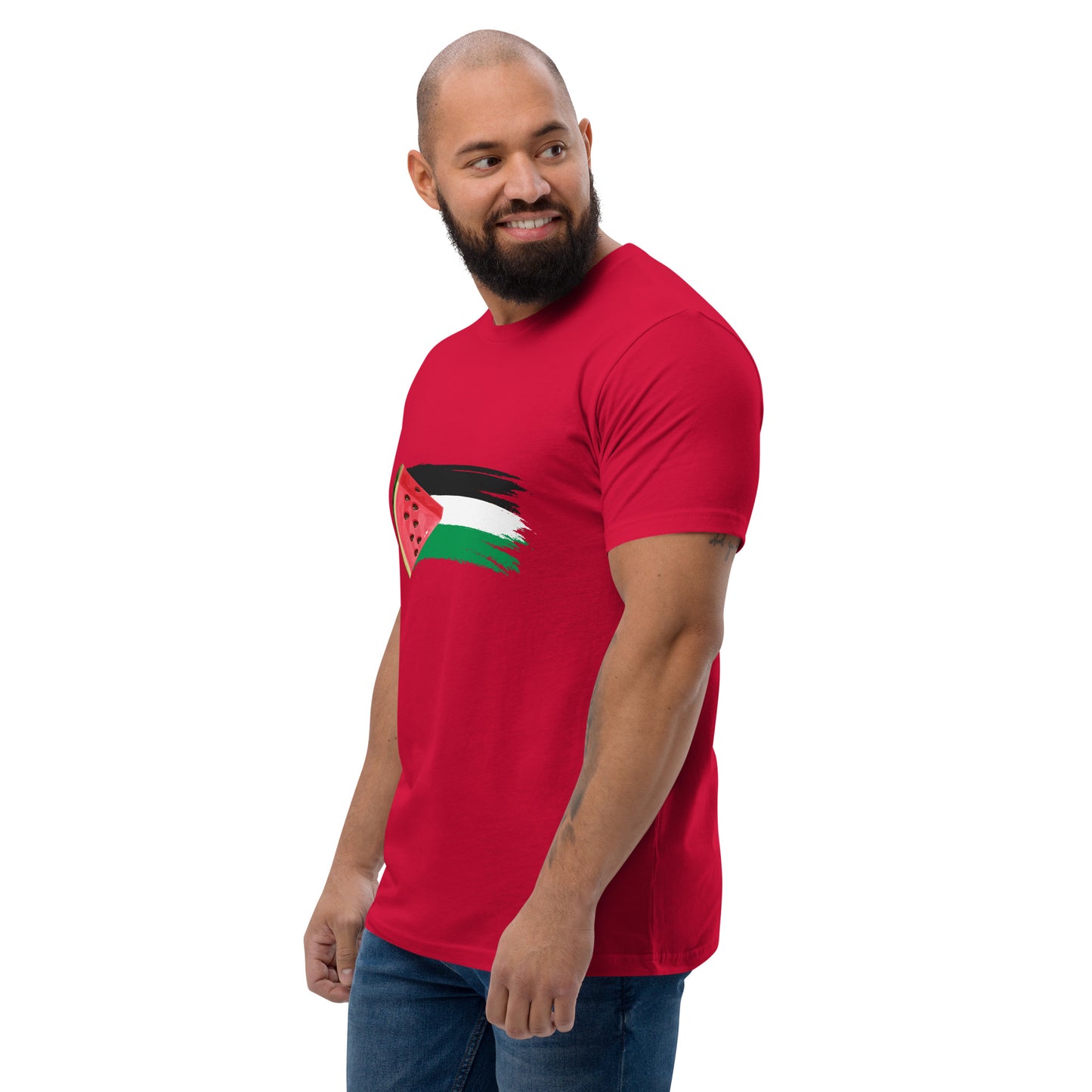 Freedom and Peace for Palestine - Short Sleeve Muscle T-shirt