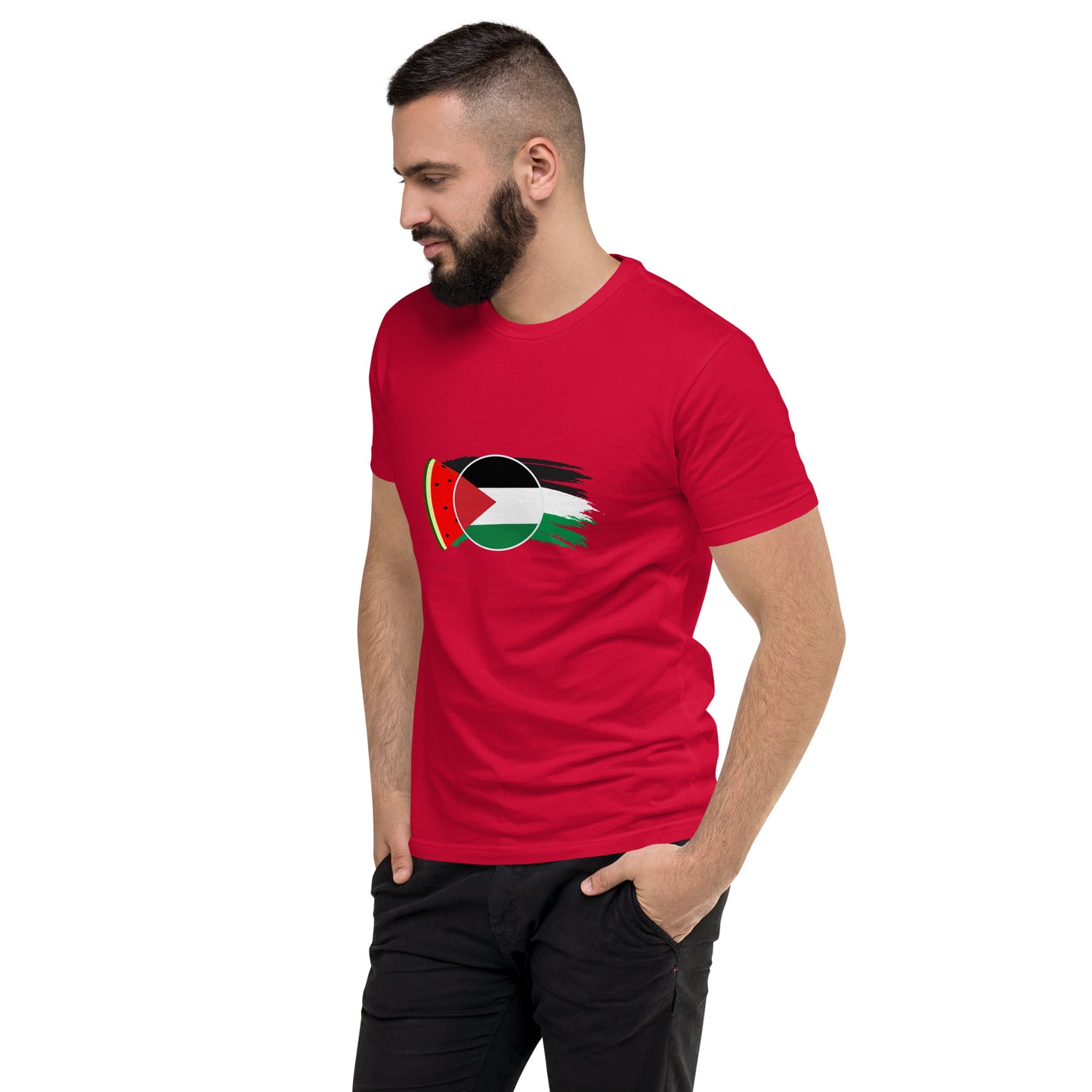 Freedom and Peace for Palestine - Short Sleeve Muscle T-shirt