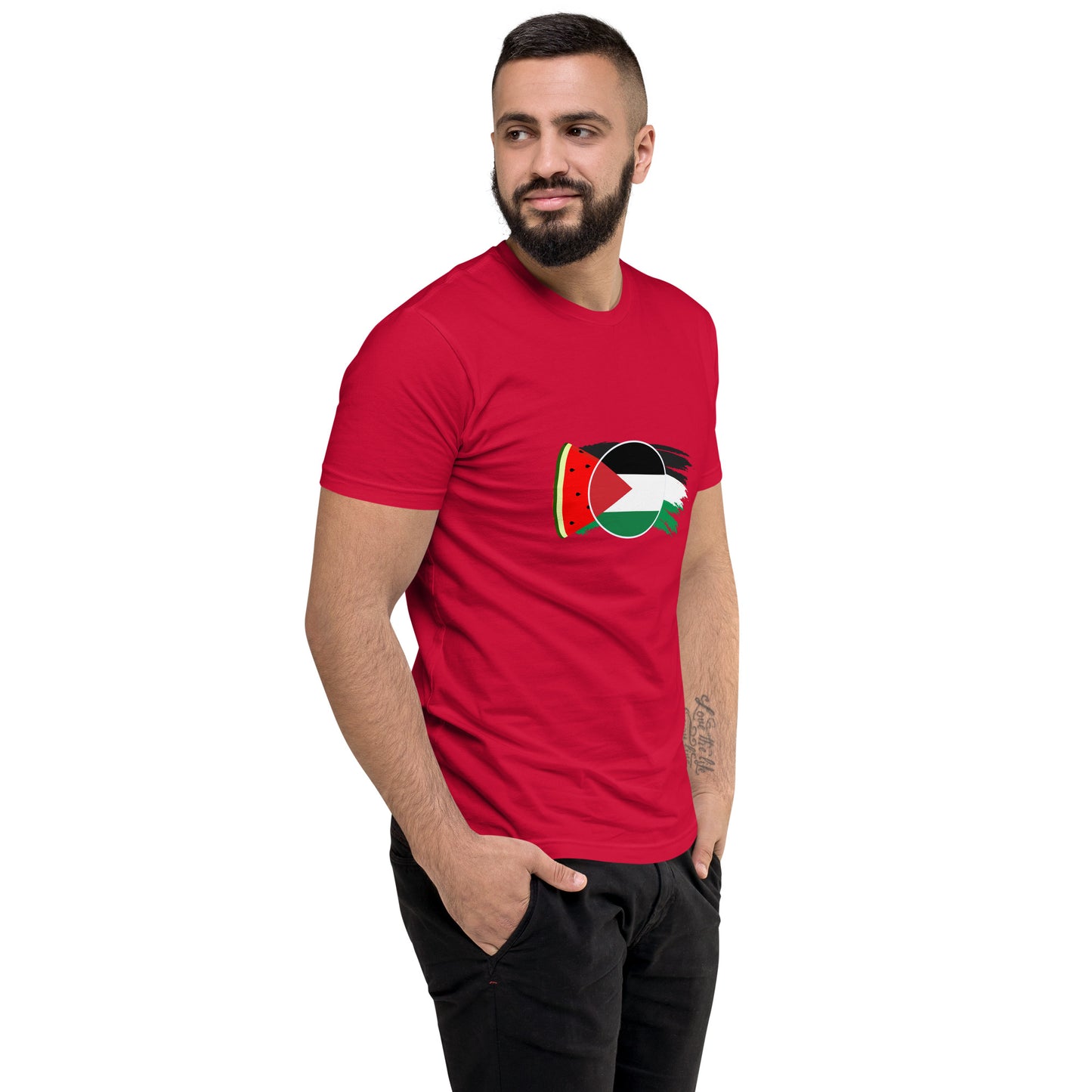 Freedom and Peace for Palestine - Short Sleeve Muscle T-shirt