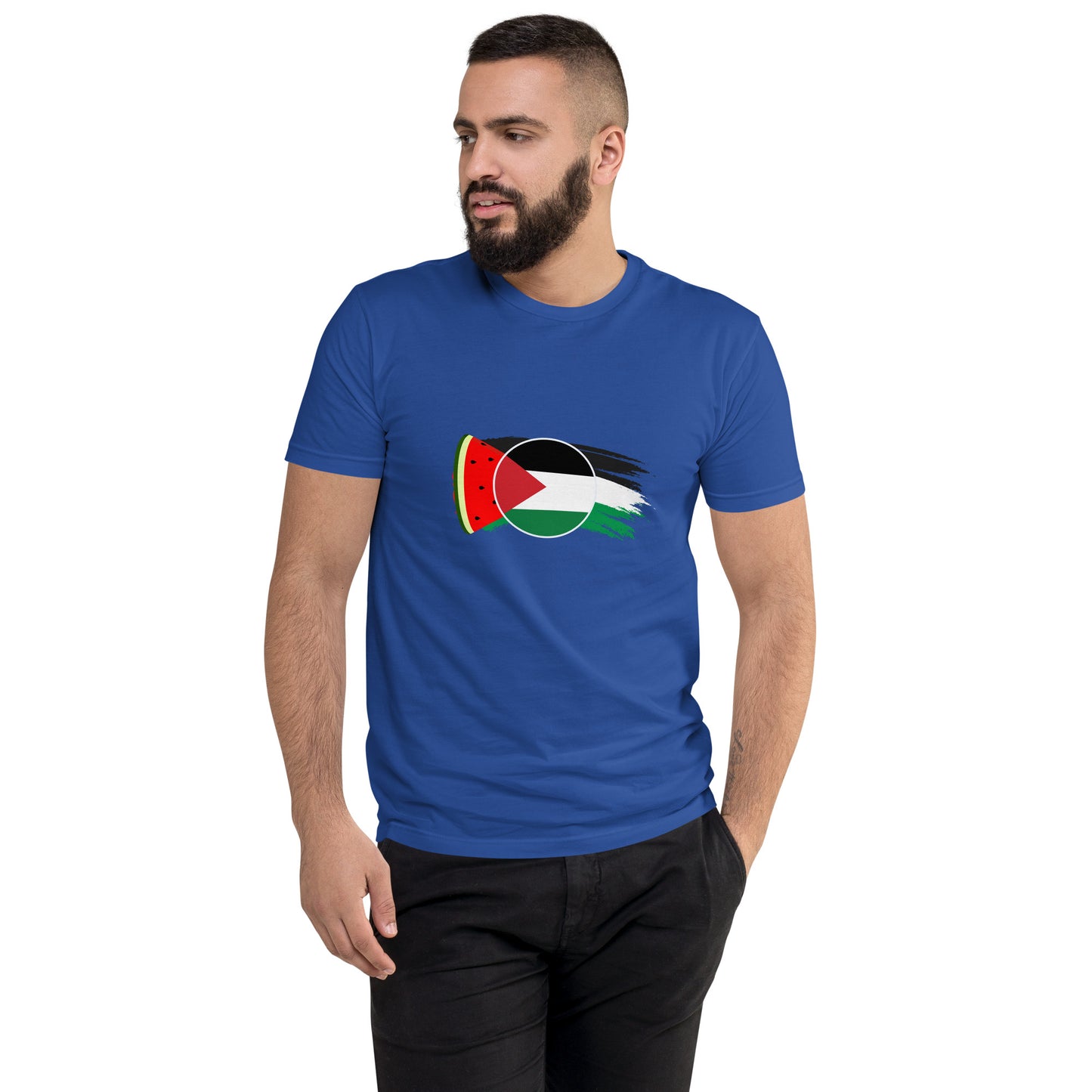 Freedom and Peace for Palestine - Short Sleeve Muscle T-shirt