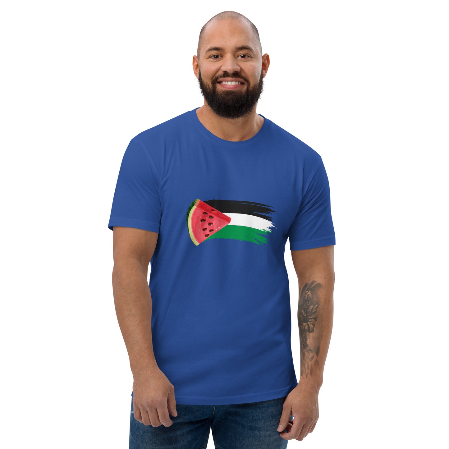 Freedom and Peace for Palestine - Short Sleeve Muscle T-shirt