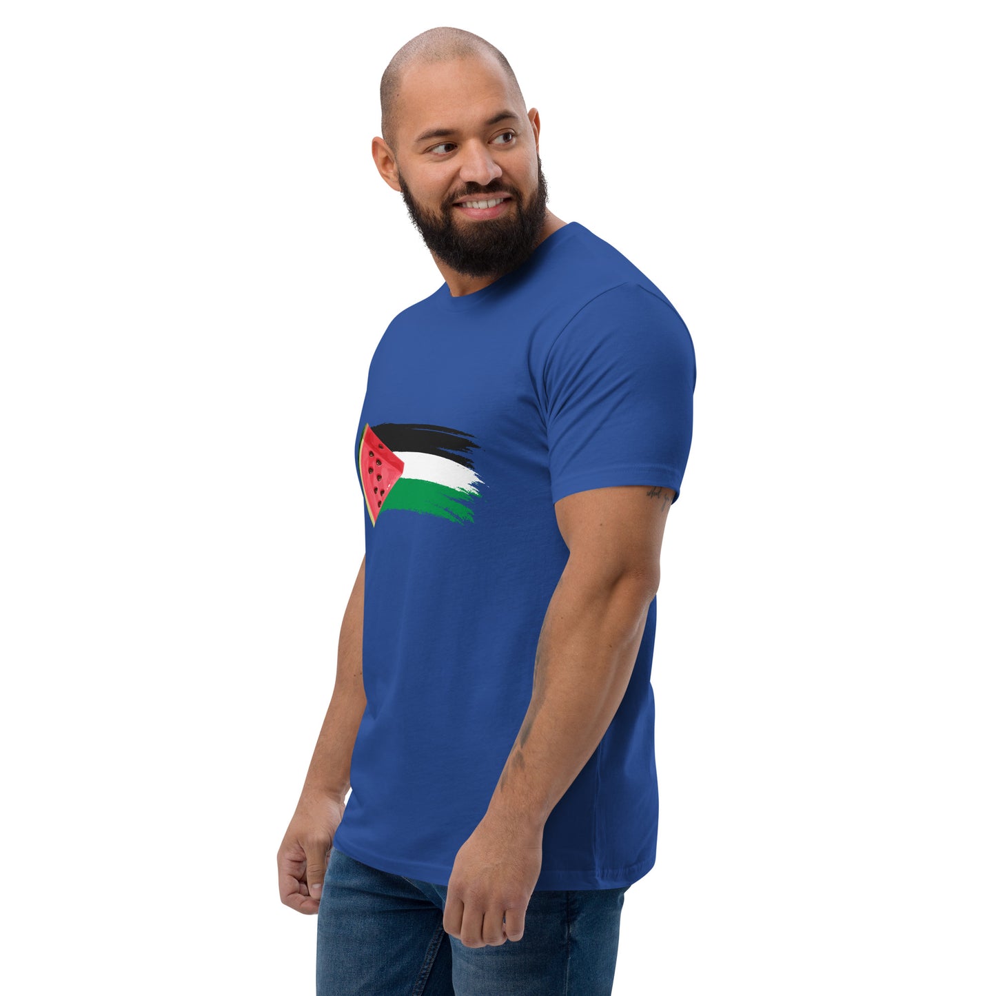 Freedom and Peace for Palestine - Short Sleeve Muscle T-shirt