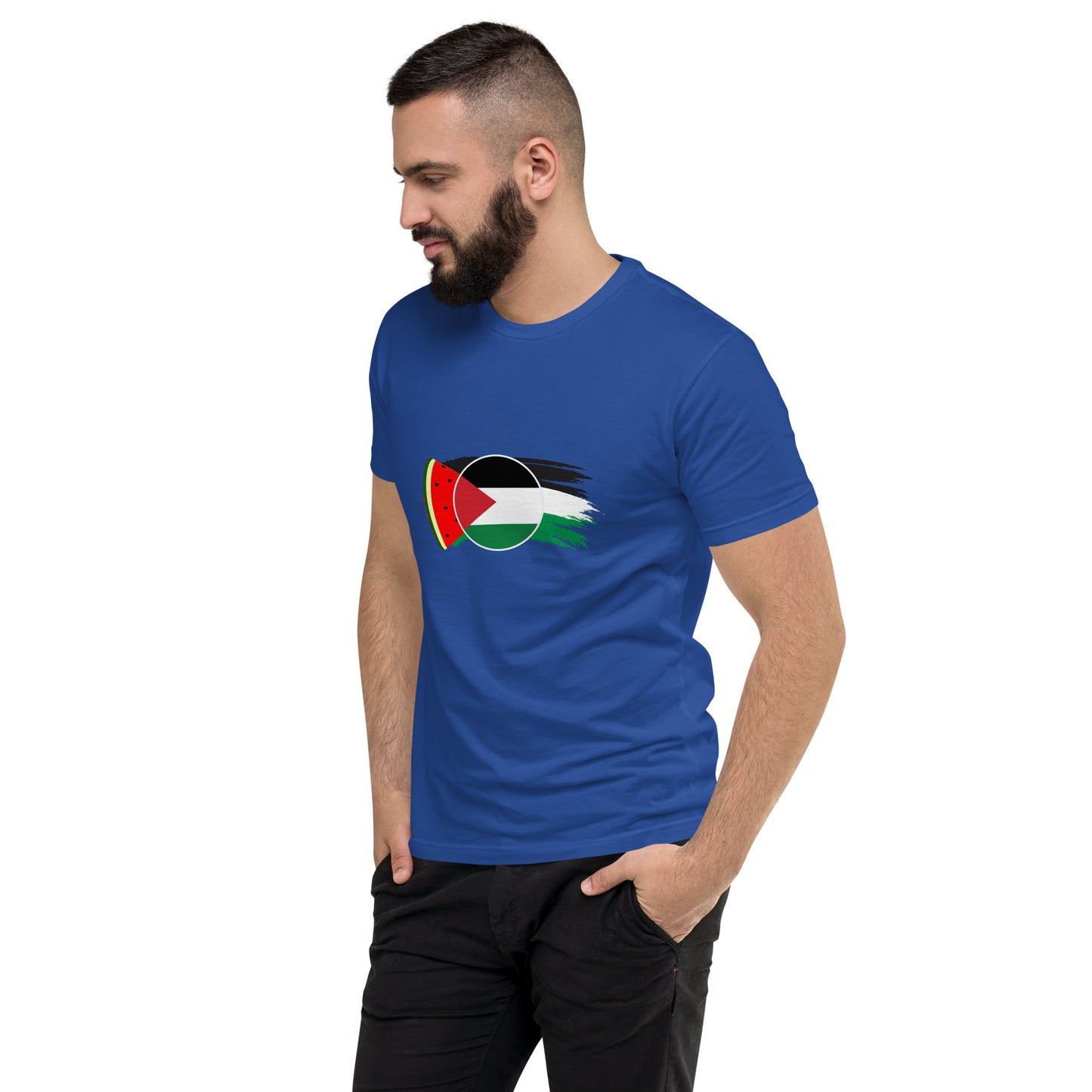 Freedom and Peace for Palestine - Short Sleeve Muscle T-shirt
