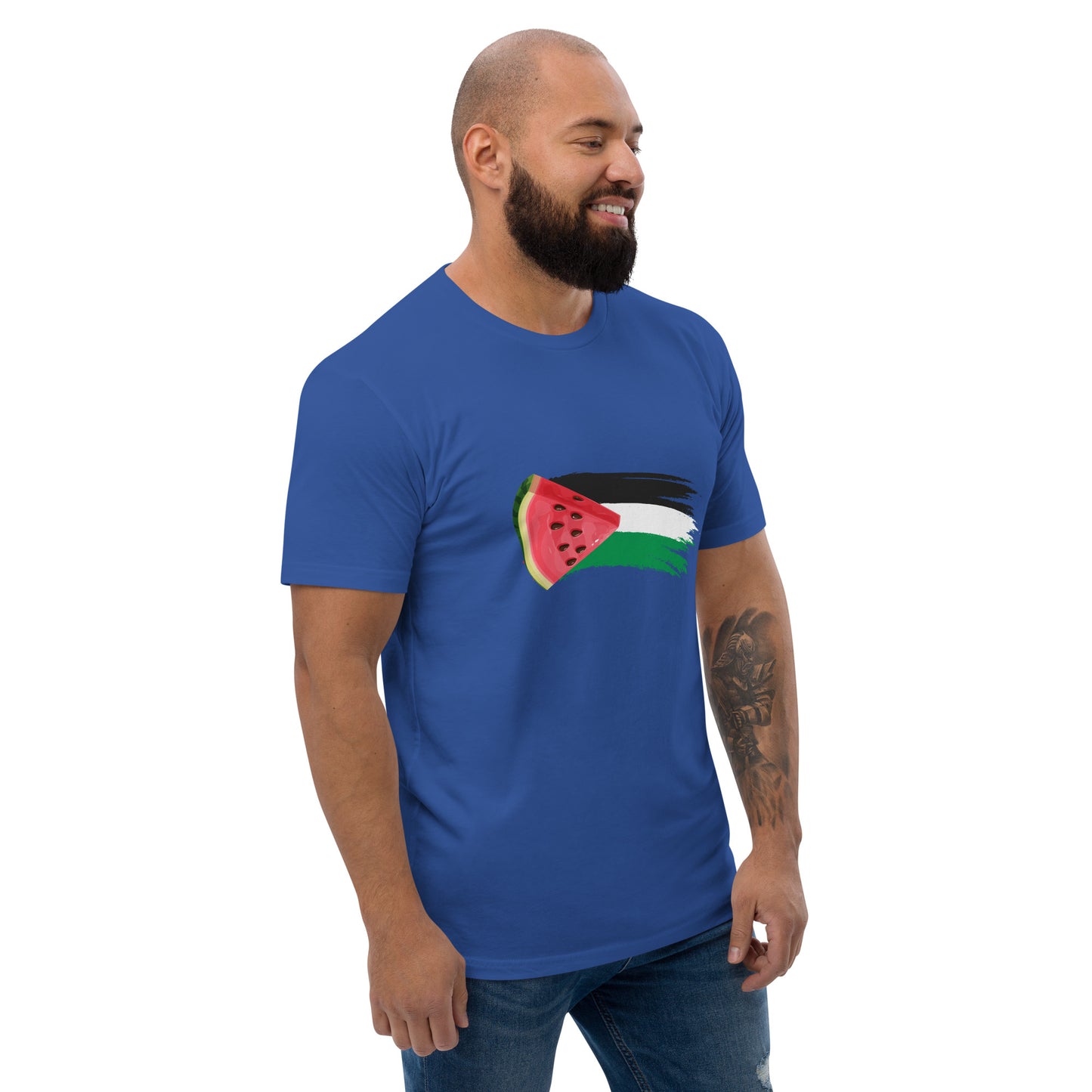 Freedom and Peace for Palestine - Short Sleeve Muscle T-shirt