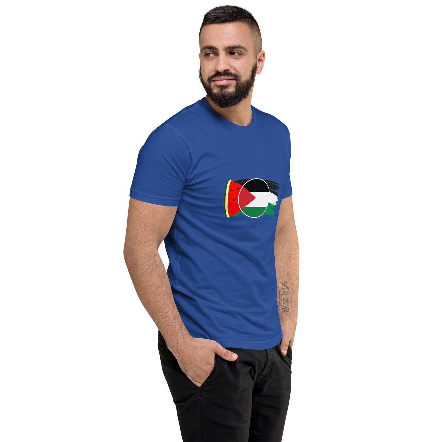 Freedom and Peace for Palestine - Short Sleeve Muscle T-shirt