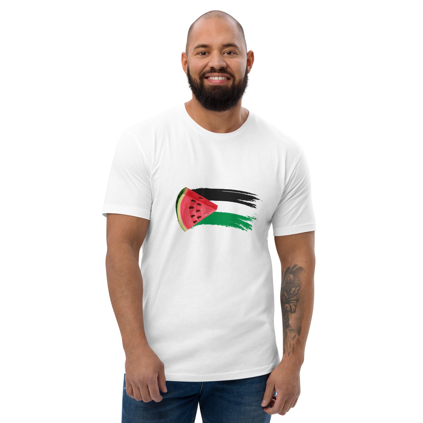 Freedom and Peace for Palestine - Short Sleeve Muscle T-shirt