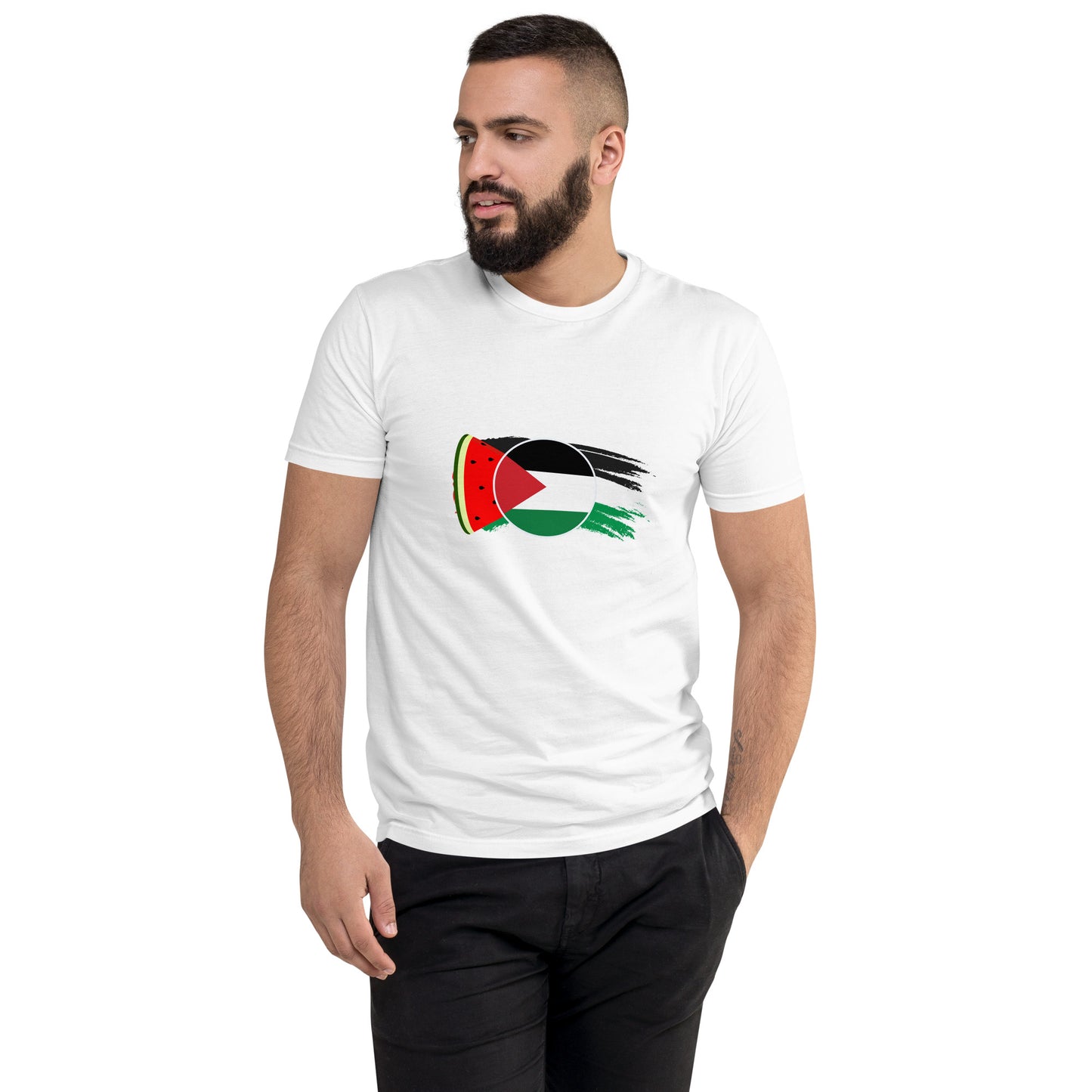 Freedom and Peace for Palestine - Short Sleeve Muscle T-shirt