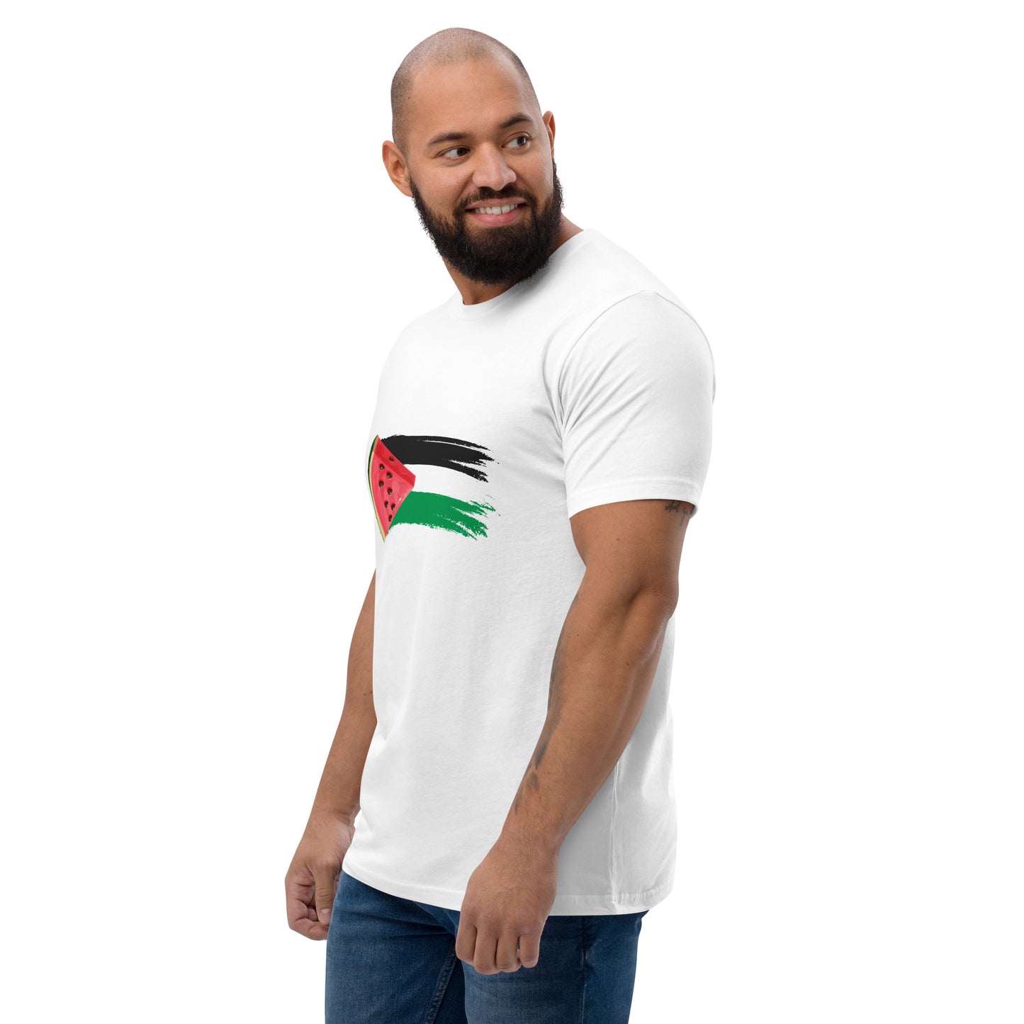 Freedom and Peace for Palestine - Short Sleeve Muscle T-shirt