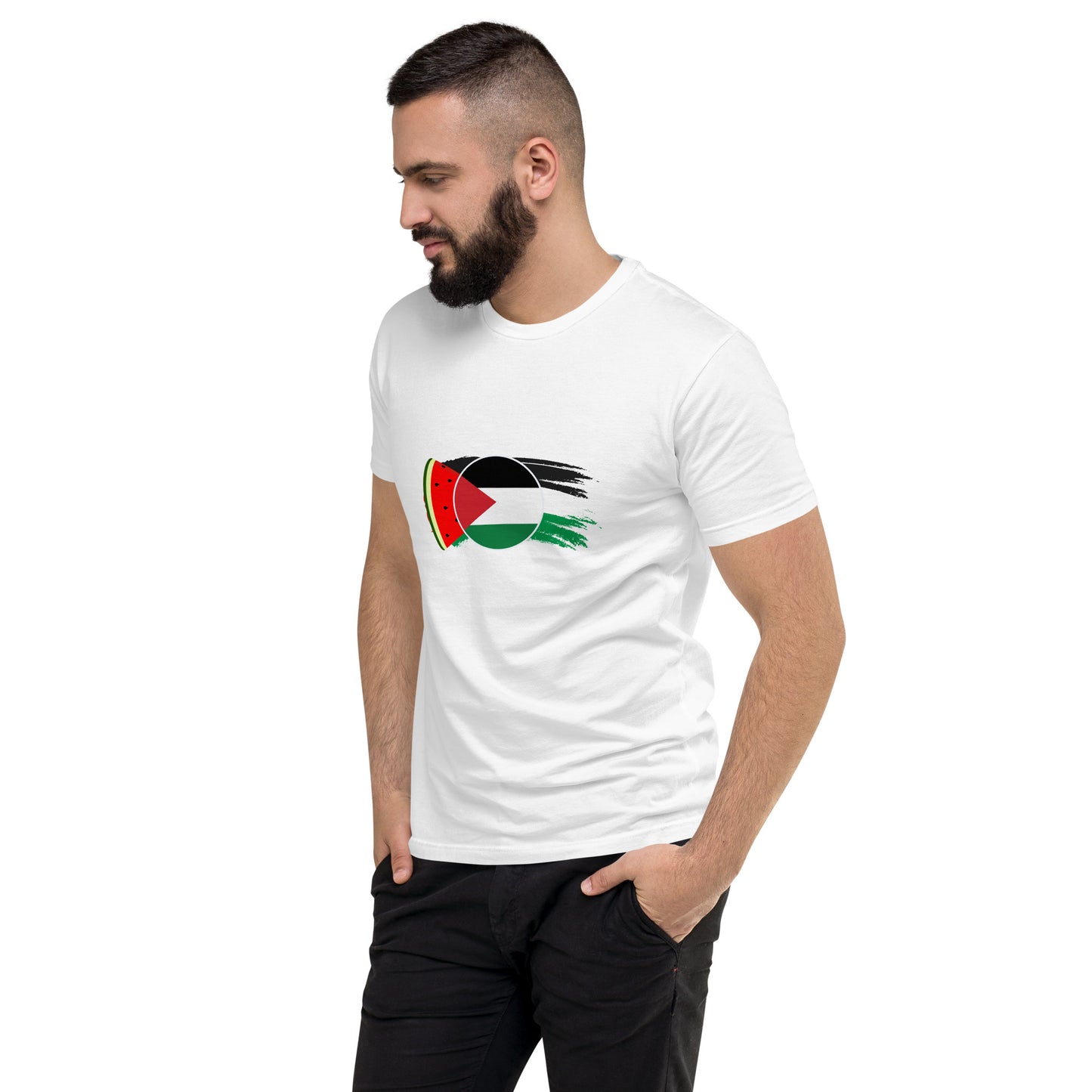 Freedom and Peace for Palestine - Short Sleeve Muscle T-shirt