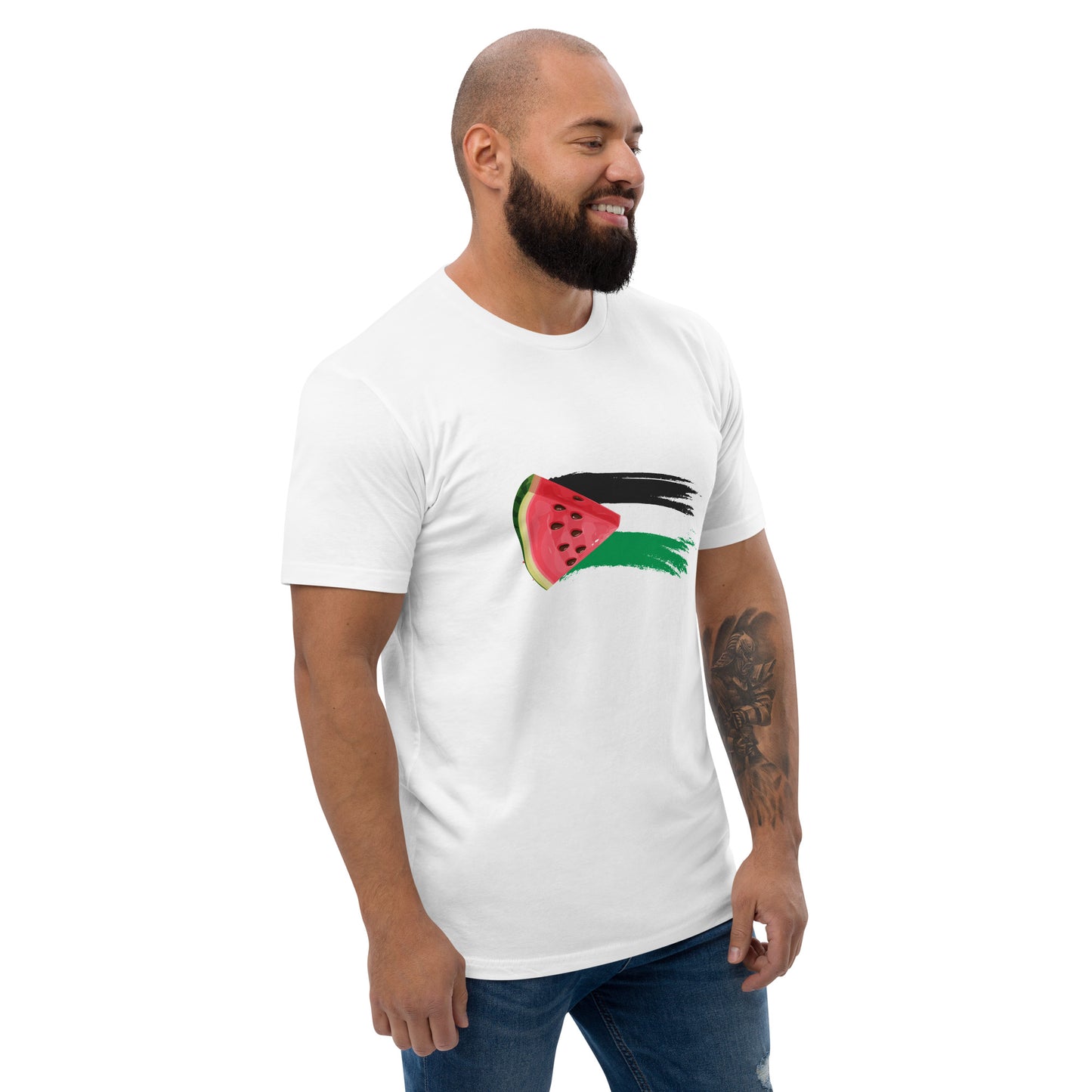 Freedom and Peace for Palestine - Short Sleeve Muscle T-shirt