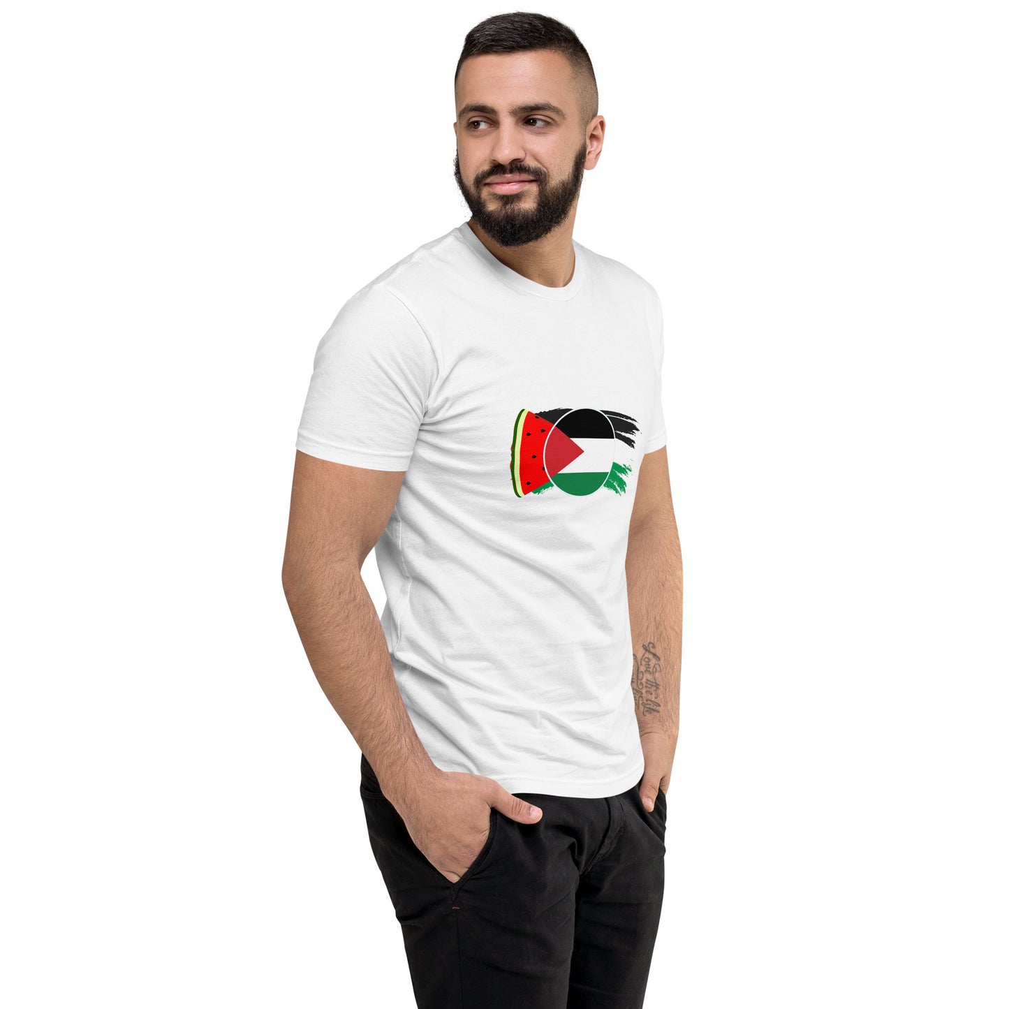 Freedom and Peace for Palestine - Short Sleeve Muscle T-shirt