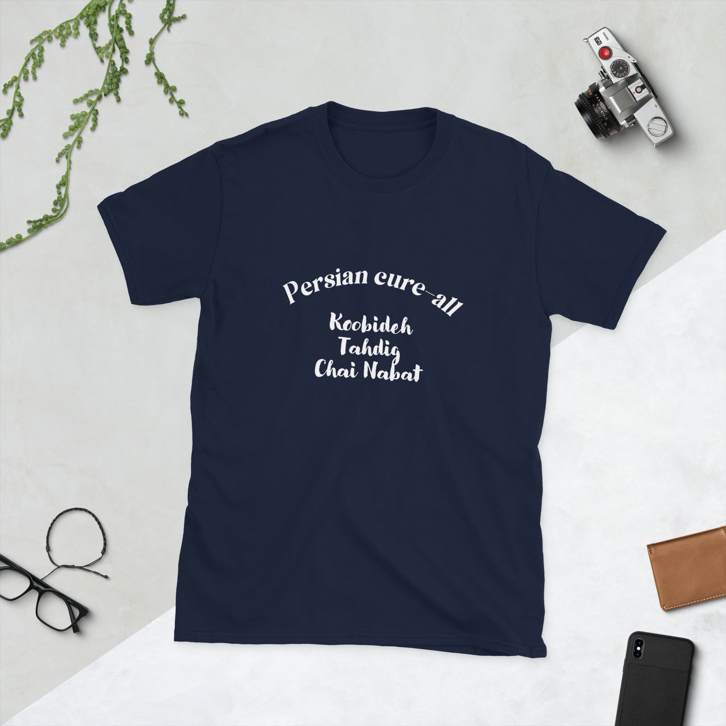 Persian Cure-all, Koobideh, Tahdig, Chai Nabat - Short-Sleeve Unisex T-Shirt