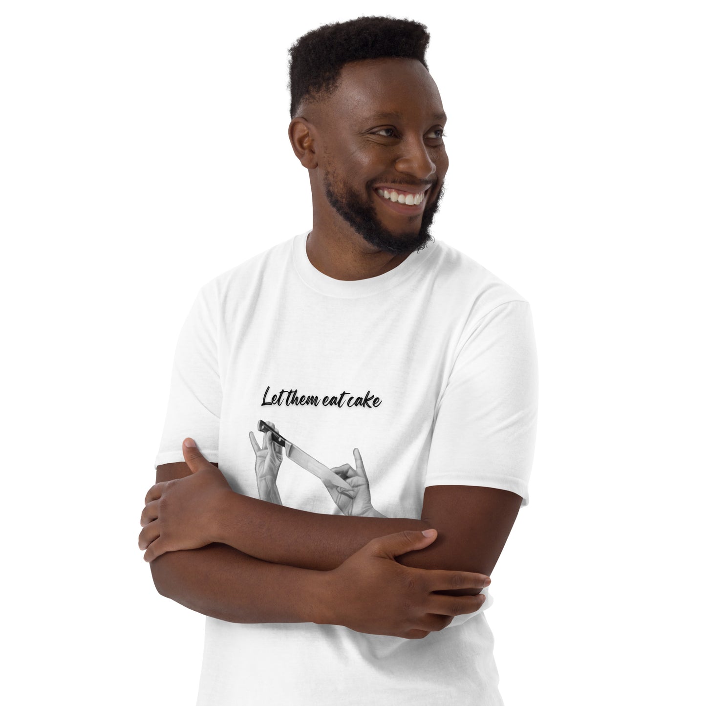 Let them eat cake, Persian Wedding, Knife dance, groom - Short-Sleeve Unisex T-Shirt