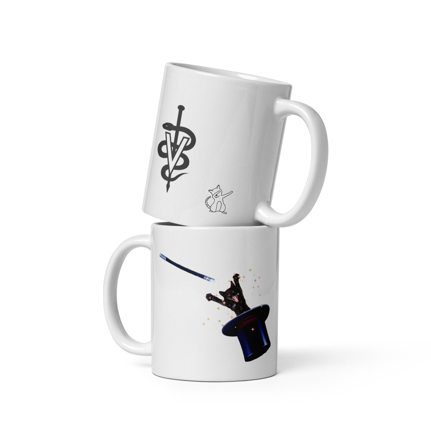 Kitty Magic, Vet med - White glossy mug