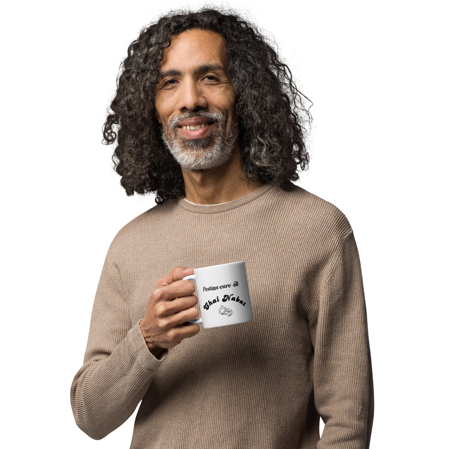 Persian cure-all, Chai nabat - White glossy mug