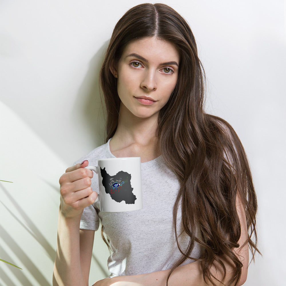 Woman Life Freedom, Zan Zendegi Azadi - White glossy mug