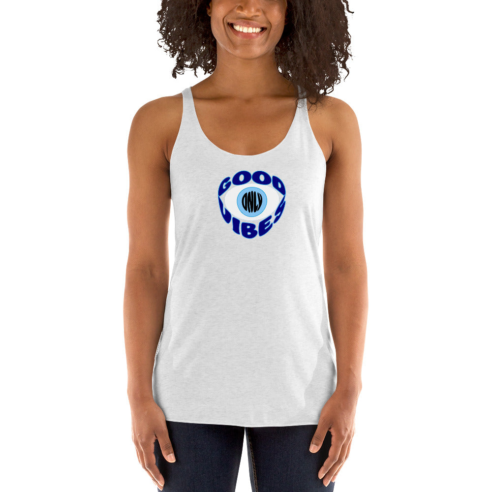Good Vibes Only, Evil Eye - Women's Racerback Tank